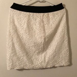 White crochet skirt